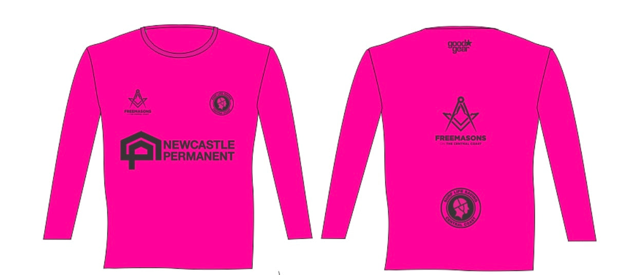 PRE-PURCHASE ORDER - Long sleeve pink rashie