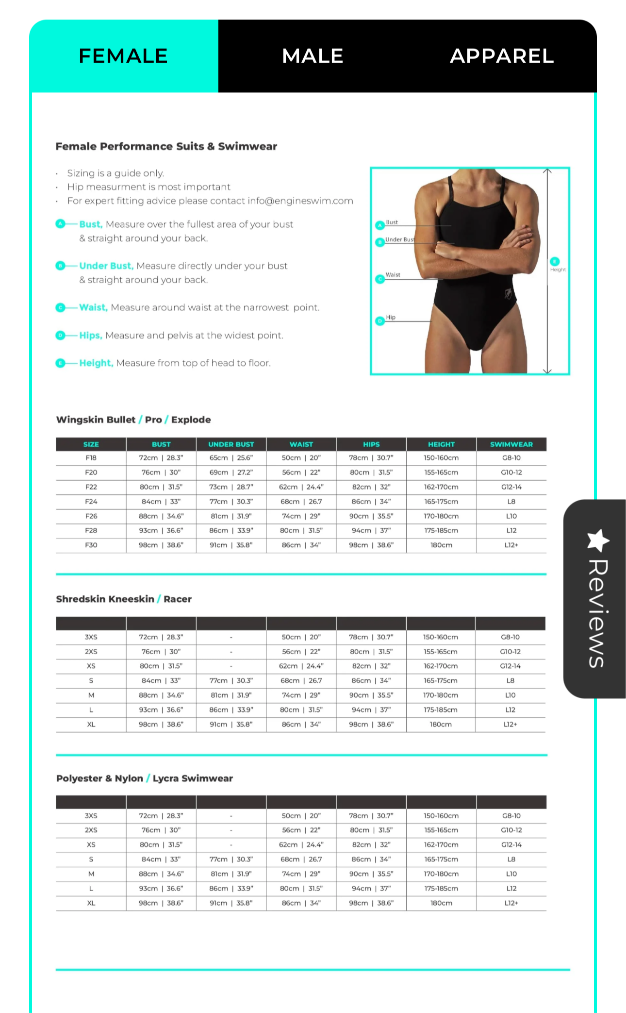 New 2025 Engine Female Swimmers - Santorini- AVAILABLE NOW Ladies